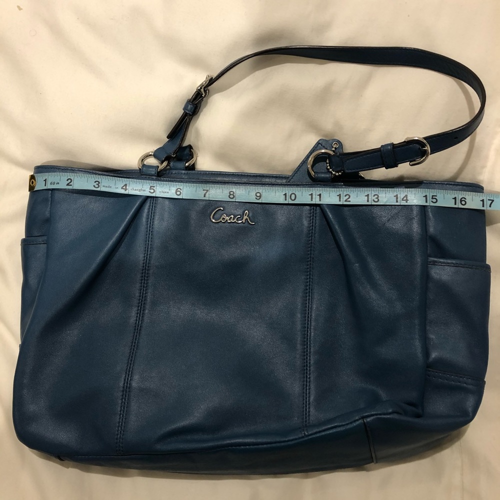 Coach Blue Tote Handbag - Picture 8 of 9